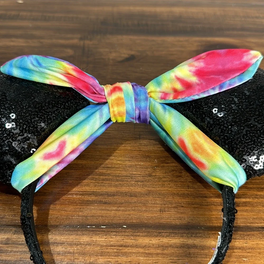 Disney Parks Minnie Mouse Ears Tie dye Kid Size